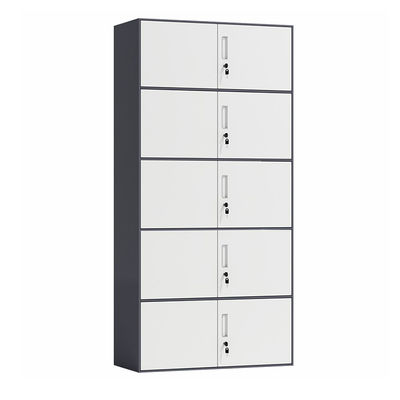 Năm tầng Mười cửa Chống ẩm ướt Chiều cao 1850mm Cấu trúc KD Tủ đựng hồ sơ bằng kim loại