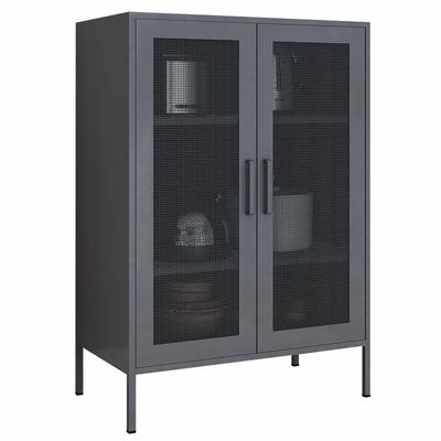 Cửa lưới kim loại đôi 1015x800x400mm Tủ khóa nửa chiều cao để sử dụng tại nhà