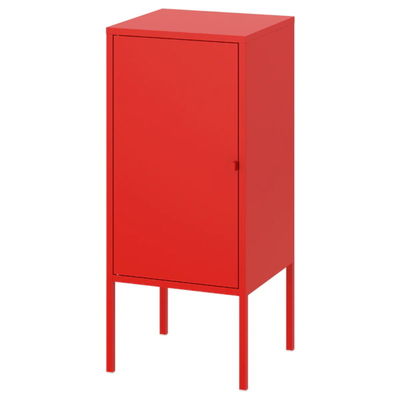 Kim loại 0,6mm Tủ sắt một cửa với chân đế