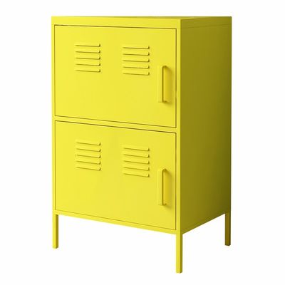 Chân đế cao Hai cửa Tủ khóa nửa chiều cao bằng thép dọc cho gia đình