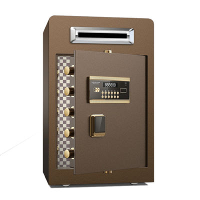 Màu nâu Drop Slot dưới quầy Bảo mật Két an toàn Két sắt tiền điện tử Tiền kỹ thuật số