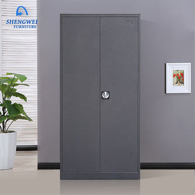 Phòng ngủ Cửa đôi thẳng đứng 180cm Tủ đựng quần áo bằng kim loại với Hộp an toàn