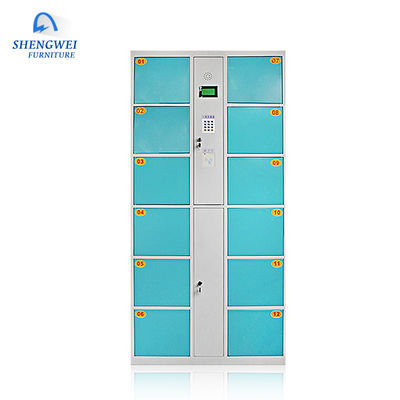 Siêu thị 12 Cửa Khóa vân tay Mã vạch Tủ lưu trữ điện tử