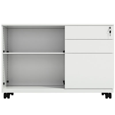 Bốn bánh xe Tambour Cửa cuốn Tủ thép có bệ đỡ