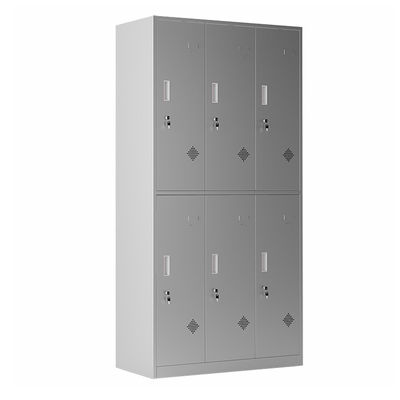 Tủ đựng quần áo có khóa 6 cửa Tủ thép không gỉ cho phòng thay đồ