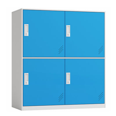 Màu hồng xanh bốn cửa H1000 * W900 * D400mm Tủ khóa nửa chiều cao cho trường tiểu học