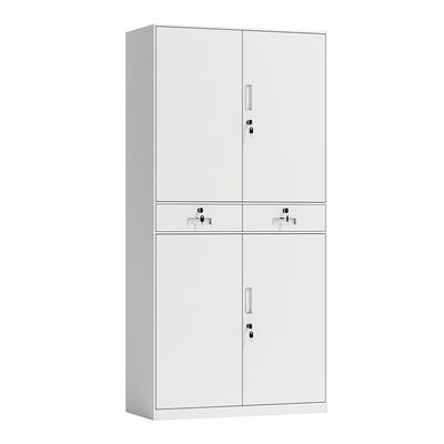 Tủ lưu trữ kim loại 2 tầng có chiều cao đầy đủ với hai ngăn kéo