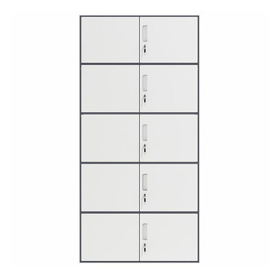 Năm tầng Mười cửa Chống ẩm ướt Chiều cao 1850mm Cấu trúc KD Tủ đựng hồ sơ bằng kim loại
