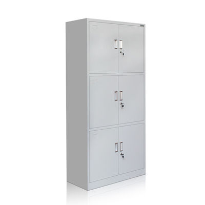 Tủ lưu trữ kim loại màu xám ba tầng Knock Down