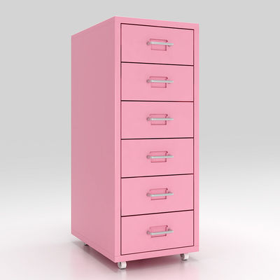 Cấu trúc KD 6 ngăn kéo Tủ tài liệu kim loại di động để lưu trữ tại nhà