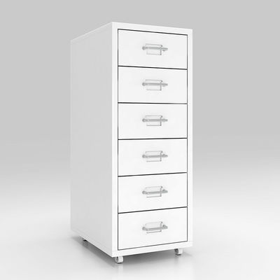 Cấu trúc KD 6 ngăn kéo Tủ tài liệu kim loại di động để lưu trữ tại nhà