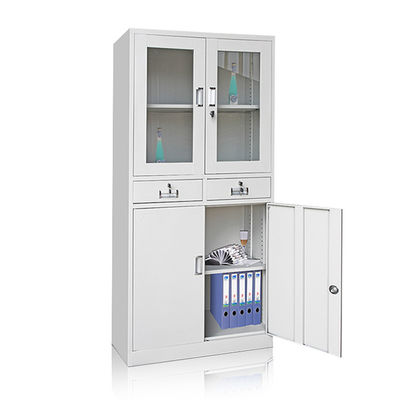 Nội thất văn phòng kim loại Tủ thép lưu trữ lưu trữ Cửa kính