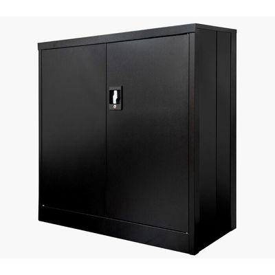2 cửa có thể gập lại kệ lưu trữ kim loại Cabient với tay cầm lõm