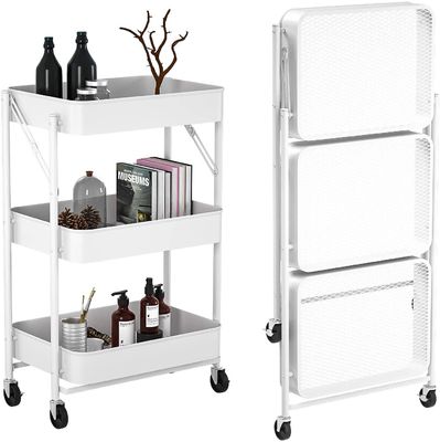 Gấp Xe đẩy lưu trữ kim loại ODM di động cho nhà bếp
