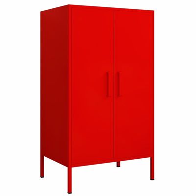 Phòng ngủ hai cửa kim loại nhà Một nửa chiều cao tủ chứa đồ có chân