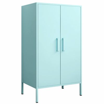 Phòng ngủ hai cửa kim loại nhà Một nửa chiều cao tủ chứa đồ có chân