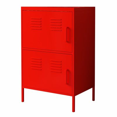 Chân đế cao Hai cửa Tủ khóa nửa chiều cao bằng thép dọc cho gia đình