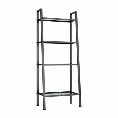 Home Office Giá kệ thép 4 tầng màu đen với bảng lưới