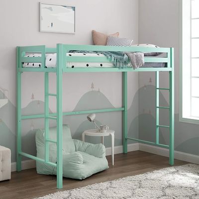 Phòng ngủ dành cho trẻ em 2 giường đơn bằng thép cao cấp Loft bằng thép cho nhà