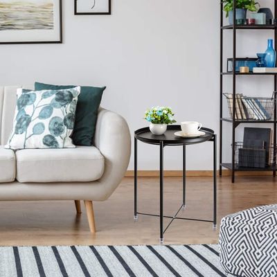 Cà phê nhỏ 21,5x19x1,9 inch Bàn bên cuối ghế sofa có khay