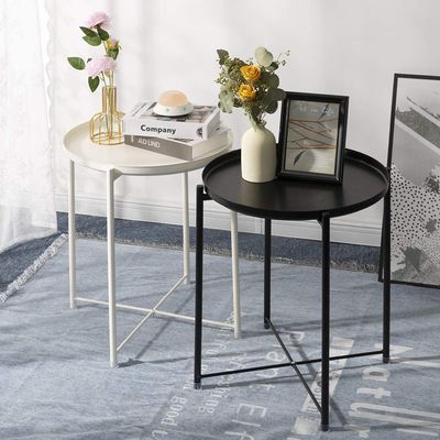 Cà phê nhỏ 21,5x19x1,9 inch Bàn bên cuối ghế sofa có khay