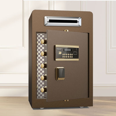 Màu nâu Drop Slot dưới quầy Bảo mật Két an toàn Két sắt tiền điện tử Tiền kỹ thuật số