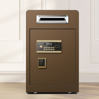 Màu nâu Drop Slot dưới quầy Bảo mật Két an toàn Két sắt tiền điện tử Tiền kỹ thuật số