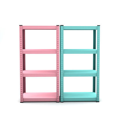 Sharehouse 4 Kệ Giá đỡ bằng thép nhẹ Giá đỡ màu xanh Bộ tổ chức lưu trữ