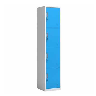 4 cửa Tủ đựng đồ bằng kim loại Tủ đựng đồ màu đôi Túi đựng đồ bằng thép Knock Down