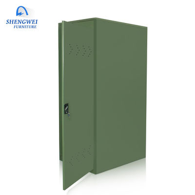 Tủ đựng đồ bằng kim loại màu xanh lá cây Tủ đựng đồ bằng kim loại cho xe đạp có khóa