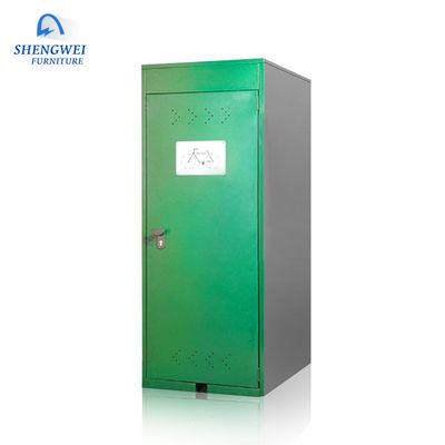 Tủ đựng đồ bằng kim loại màu xanh lá cây Tủ đựng đồ bằng kim loại cho xe đạp có khóa