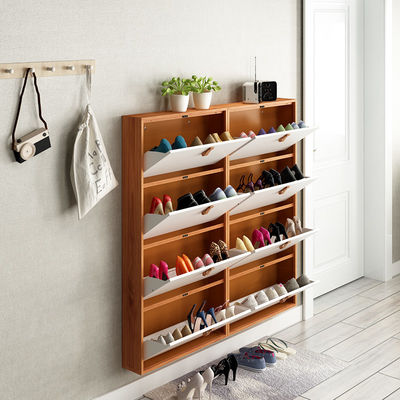 Trang chủ Tủ lưu trữ giày kim loại 4 lớp Đơn giản đôi màu