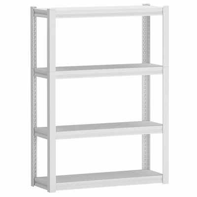 Kho lưu trữ nhà để xe có thể điều chỉnh bằng kim loại Giá kệ thép 4 tầng Giá kệ nhiệm vụ nhẹ